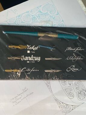 J. Herbin calligraphy nibs with pen holder